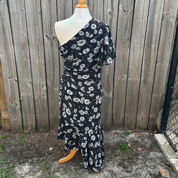 Michael Kors Collection Daisy Silk Crepe De Chine Dress, size 14 - Picture 7 of 10